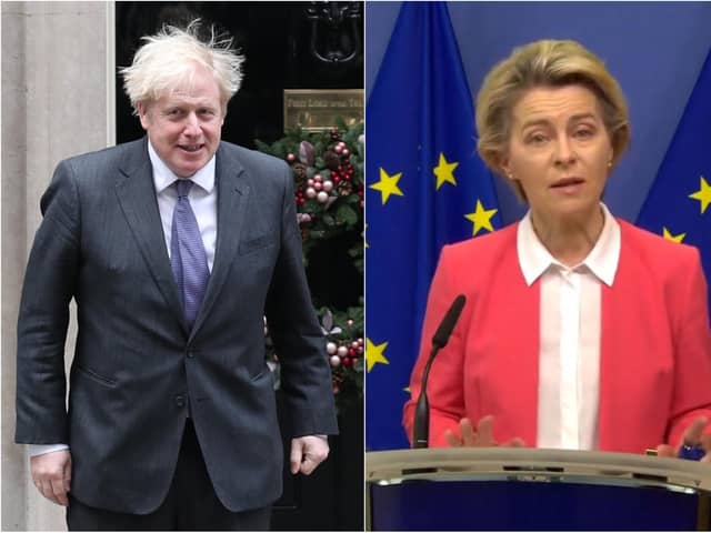 A joint statement from Prime Minister Boris Johnson and European Commission president Ursula von der Leyen has confirmed that trade talks will continue. Photo: PA.