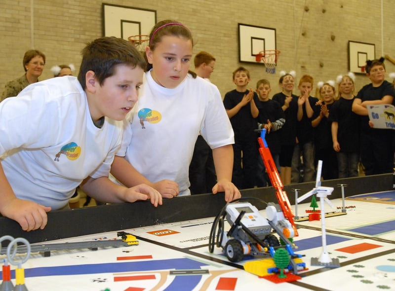 Lots of support for these pupils as they took part in the league at the Open Zone in 2007.