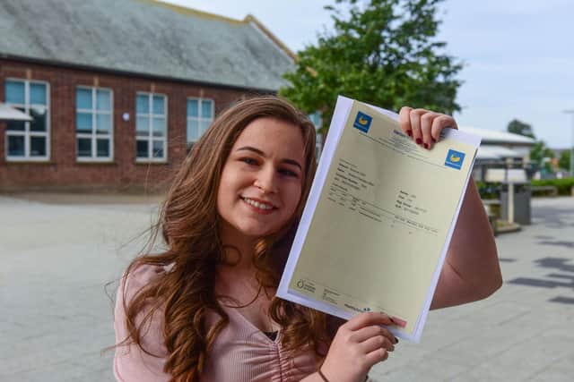 Harton Academy student Brooke Clifton is celebrating her results.