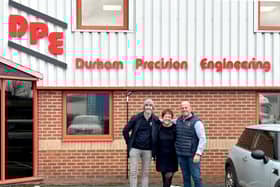 L-R - Mark Solan, Debra Dunn, DPE’s Financial Controller, and MD Peter Coates