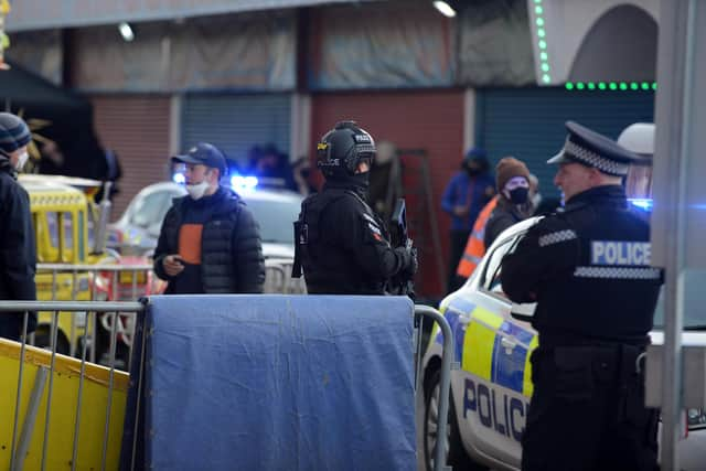 Filming of Vera at Ocean Beach Pleasure Park in 2021.