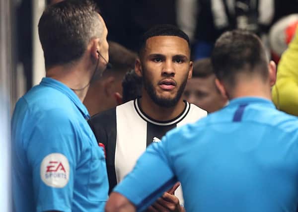 NEWCASTLE UPON TYNE, ENGLAND - FEBRUARY 29: Jamaal Lascelles of Newcastle United is seen in the tunnel during the Premier League match between Newcastle United and Burnley FC at St. James Park on February 29, 2020 in Newcastle upon Tyne, United Kingdom. (Photo by Ian MacNicol/Getty Images)