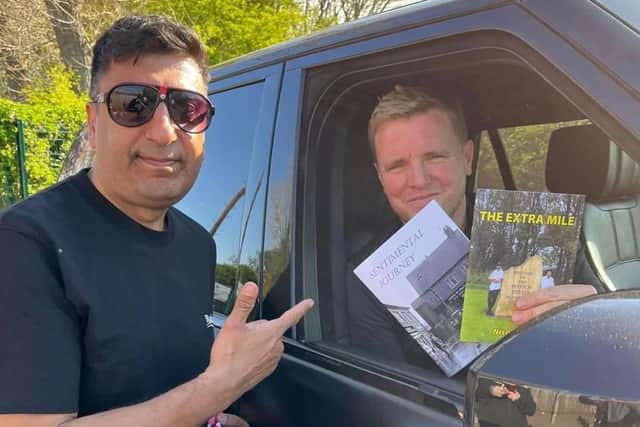 Nico's books have won the approval of football manager Eddie Howe.
