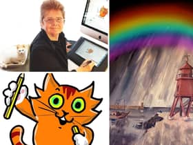 Sheila Graber and her cat will be the stars of the show when South Shields Museum and Art Gallery reopens