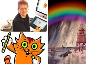Sheila Graber and her cat will be the stars of the show when South Shields Museum and Art Gallery reopens