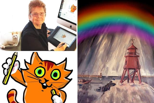 Sheila Graber and her cat will be the stars of the show when South Shields Museum and Art Gallery reopens