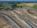 An aerial view of the Downhill Junction work. Pic: Highways England