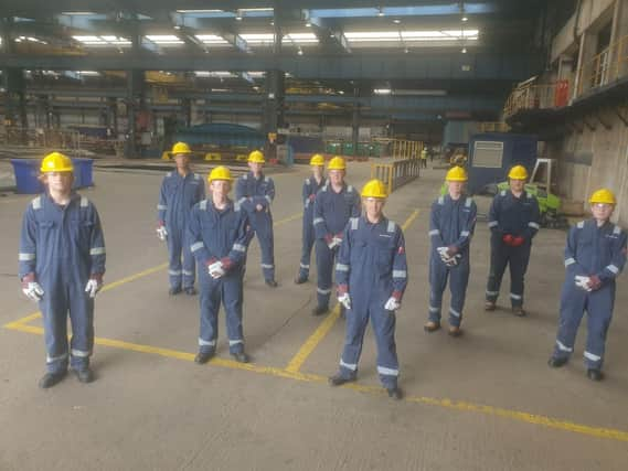 A previous intake of A&P apprentices