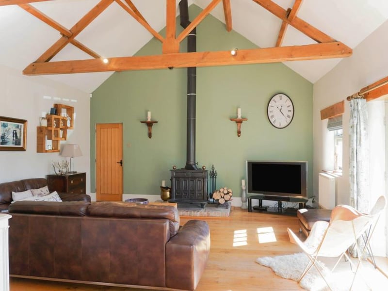 Sitting room with French doors