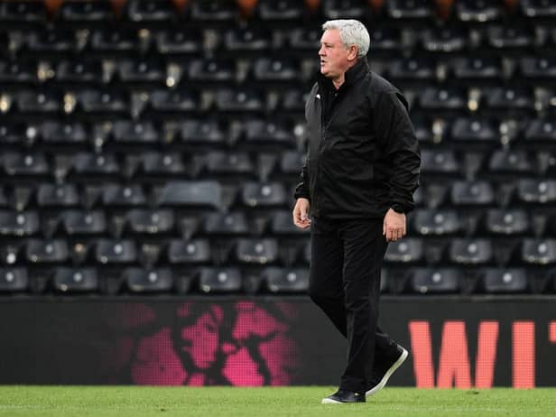 Steve Bruce, manager of Newcastle United. (Photo by Alex Broadway/Getty Images)