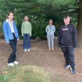 Young Persons’ Group Ellie Milburn, Isabelle Hope, Michelle Milburn and Liam Thompson.