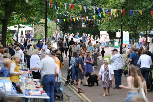 The community spirit was strong in Westoe village on Saturday.