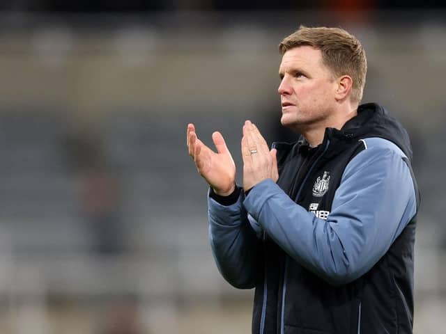 Eddie Howe, manager of Newcastle United. (Photo by George Wood/Getty Images).