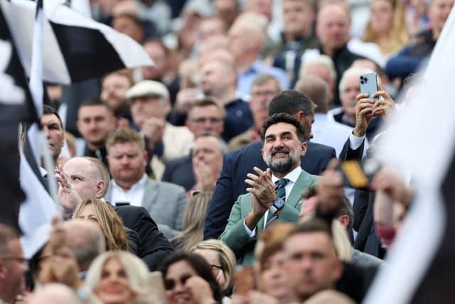 Yasir Al-Rumayyan, Newcastle United chairman looks on prior to  the Premier League match between Newcastle United and Manchester City at St. James Park on August 21, 2022 in Newcastle upon Tyne, England. (Photo by Clive Brunskill/Getty Images)