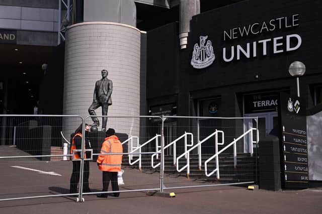 St James's Park last season.