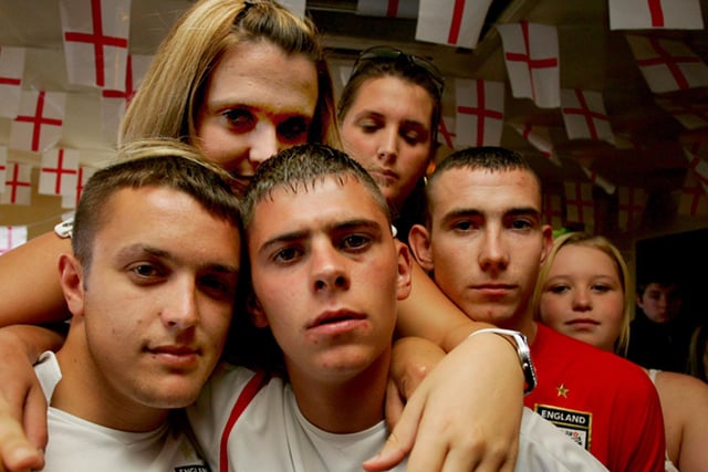 Heartbreak for these fans as England crash out on penalties. Who remembers where this photo was taken in 2006?