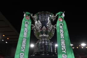 Newcastle United face Manchester United in the Carabao Cup final at Wembley on Sunday (Photo by Laurence Griffiths/Getty Images)
