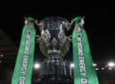 Newcastle United face Manchester United in the Carabao Cup final at Wembley on Sunday (Photo by Laurence Griffiths/Getty Images)