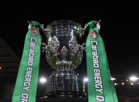 Newcastle United face Manchester United in the Carabao Cup final at Wembley on Sunday (Photo by Laurence Griffiths/Getty Images)