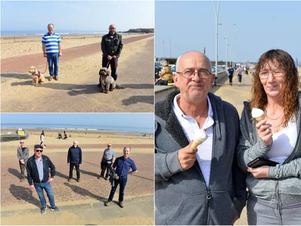 Out and about at Sandhaven Beach on Wednesday, March 31.