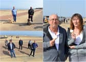 Out and about at Sandhaven Beach on Wednesday, March 31.