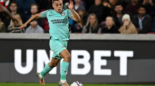 Newcastle United and Chelsea are reportedly interested in signing Brighton's Leandro Trossard (Photo by BEN STANSALL/AFP via Getty Images)