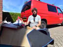 Graham Scott says the rules around campervans using Middlefields Recycling Village are restricting him from removing the rubbish caused by his home renovation.