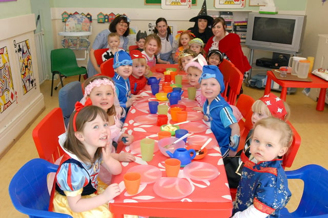 Back to 2009 and a reminder of the Mad Hatter's Tea Party which was held at Beach Hill Nursery on World Book Day.