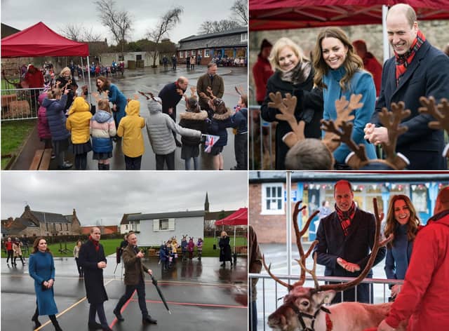 The Duke and Duchess of Cambridge in Berwick.
