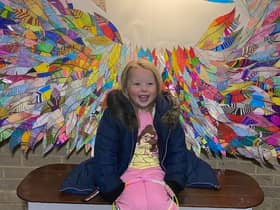 Four year-old McKenzie became an angel at St Peter's in Jarrow.