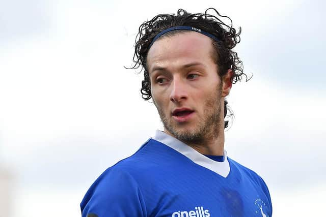 Jamie Sterry playing for Hartlepool United.