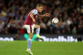 Aston Villa defender Lucas Digne could make his return from injury against Newcastle United (Photo by Catherine Ivill/Getty Images)
