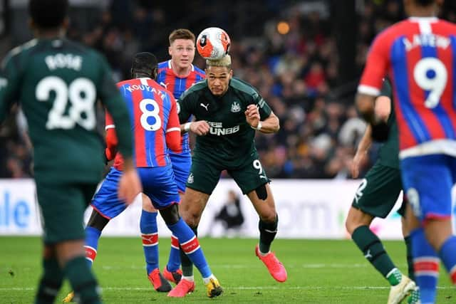 Joelinton at Selhurst Park.