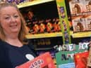 Viv Watts, chief executive of Hope 4 Kidz with Easter eggs.