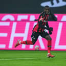 Aston Villa and Newcastle United are reportedly interested in Bayer Leverkusen's Moussa Diaby. (Photo by Lukas Schulze/Getty Images)