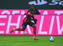 Aston Villa and Newcastle United are reportedly interested in Bayer Leverkusen's Moussa Diaby. (Photo by Lukas Schulze/Getty Images)