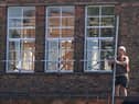 ​Remedial work being carried out at a school which has been affected with sub standard Raac. Photo by Jacob King / PA Wire