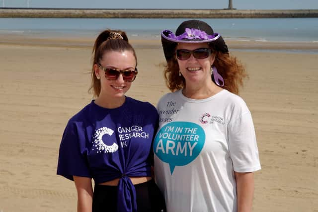 Katy and Hilary Jago take part in the Race for Life at Home.