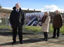 Cllr Jim Foreman, Lead Member for Housing & Community Safety with ward councillors Alison Strike and Joanne Bell.