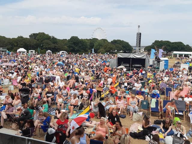 Crowds build up for another day of free entertainment at the This Is South Tyneside Festival