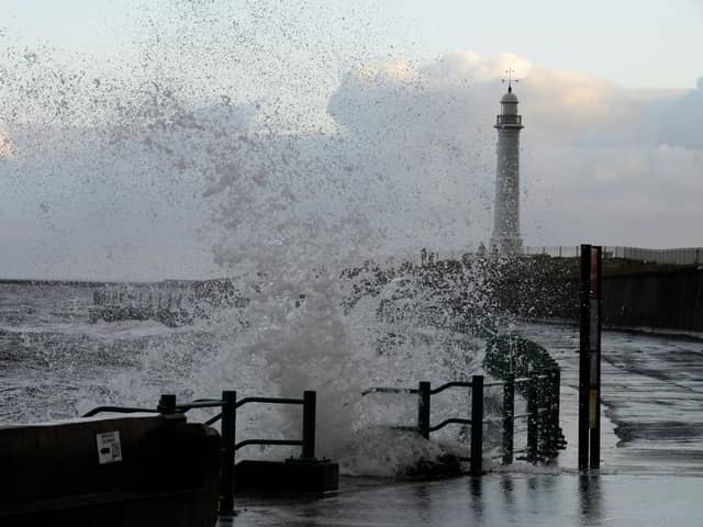 The North East is expected to see huge waves crash against its coastline in the days to come.