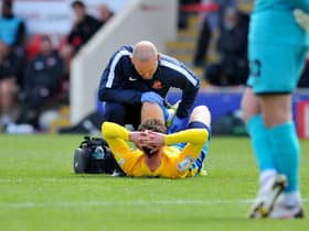 Nathan Broadhead suffered an injury on Saturday