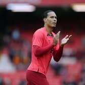 Virgil van Dijk playing for Liverpool. (Photo by Laurence Griffiths/Getty Images)