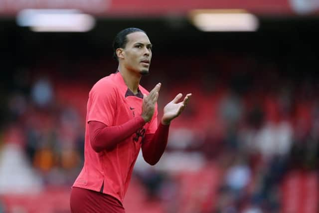 Virgil van Dijk playing for Liverpool. (Photo by Laurence Griffiths/Getty Images)