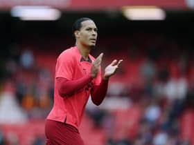 Virgil van Dijk playing for Liverpool. (Photo by Laurence Griffiths/Getty Images)