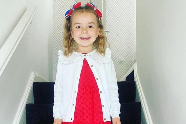 Five-year-old Savannah Brennan is ready for some Jubilee fun!
