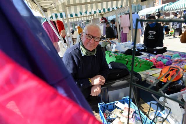 Trader Derek Gibson has enjoyed chatting to his customers at South Shields market.