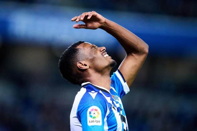 Alexander Isak will be eligible to face Wolves on Sunday if he is registered by noon on Friday (Photo by Juan Manuel Serrano Arce/Getty Images)