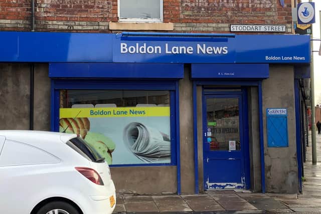 The incident happened at Boldon Lane News on Thursday, February 20.