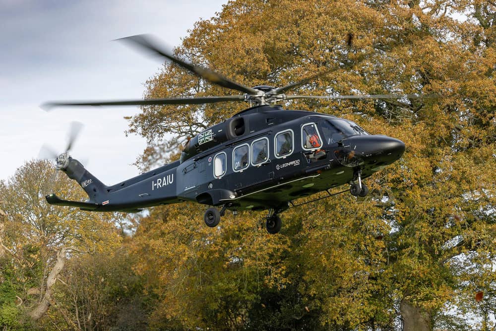 An AW149 demonstrator helicopter